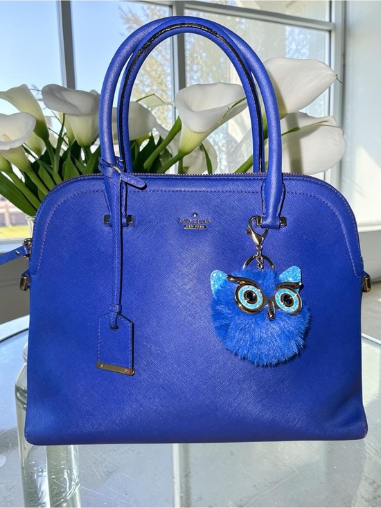 kate spade Handbags - Kate Spade Cameron Street Margot Satchel in "Nightlife Blue" w Bagcharm EUC
